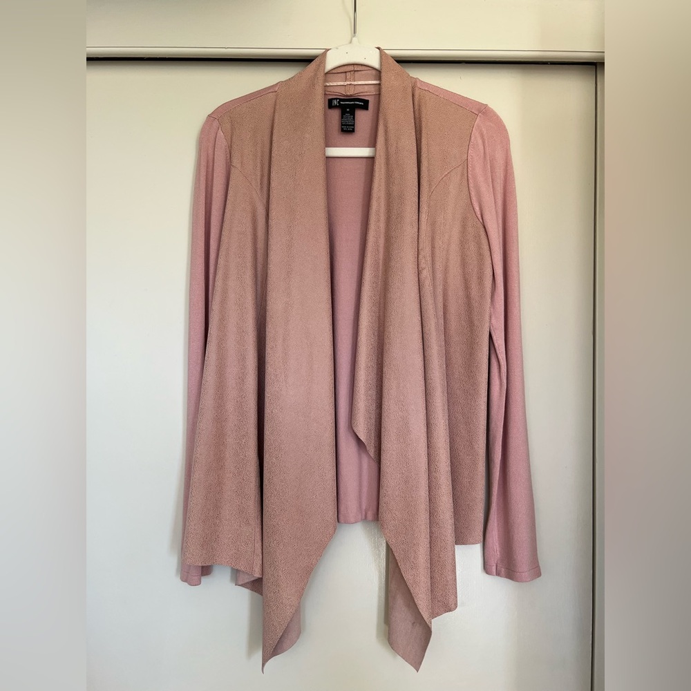 INC International Concepts Pink Open Front Cardigan